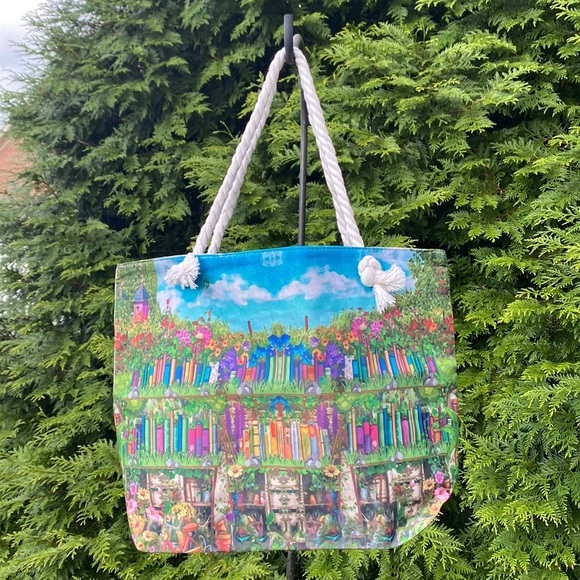 RARE! Book Garden Weekender Tote Bag | EXTRA Large - Picture 2 of 4